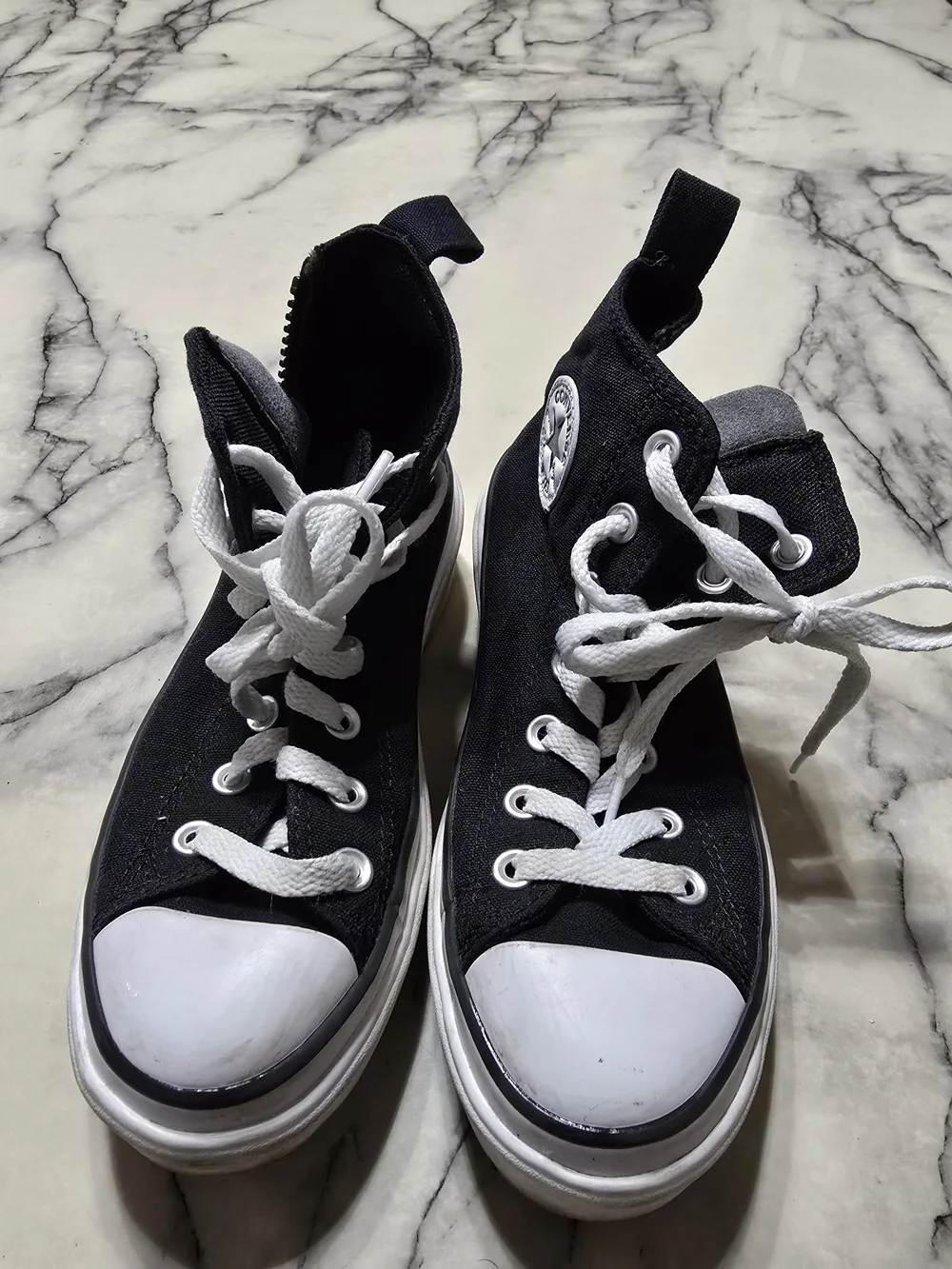 Converse Black and White High-Top Sneakers